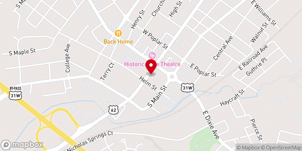 Map showing location of Oneal Carman Evangelistic Assn Inc