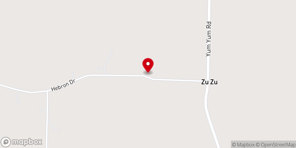 Map showing location of Reeves Chapel Missionary Baptist