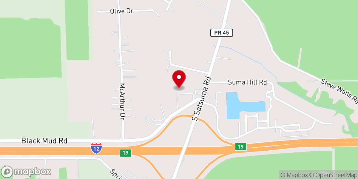 Map showing location of Suma Hall Community Center