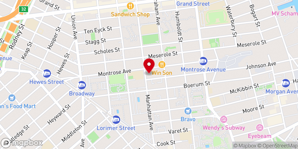Map showing location of Church of God Divine Outreach Inc