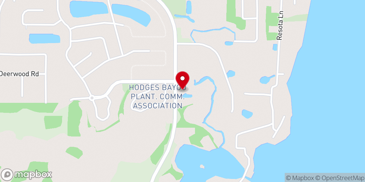 Map showing location of North Bay Chapel