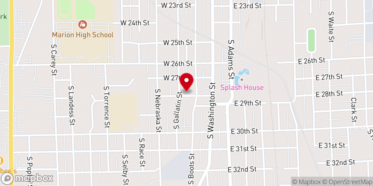 Map showing location of Gods House Ministries Inc