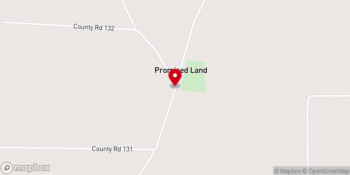 Map showing location of Promise Land Missionary Baptist Church