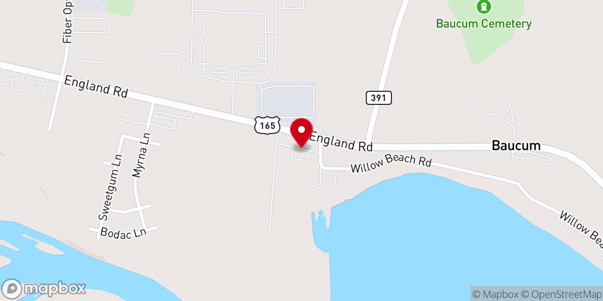 Map showing location of Church At Willow Beach