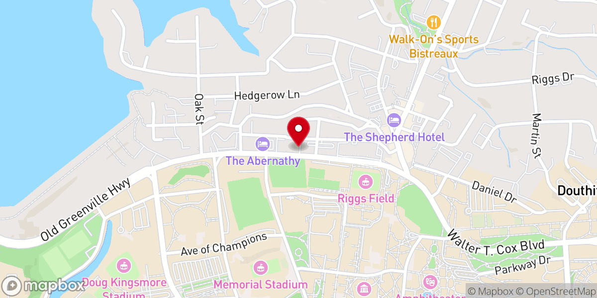 Map showing location of Chi Alpha Clemson