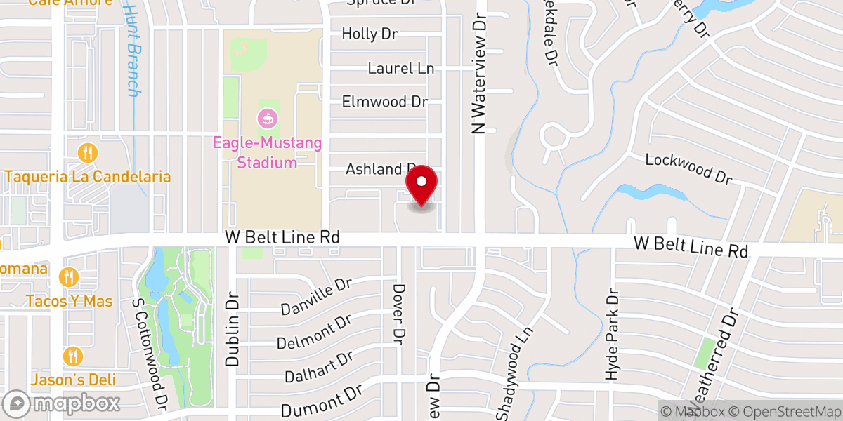 Map showing location of St Luke's Lutheran Church