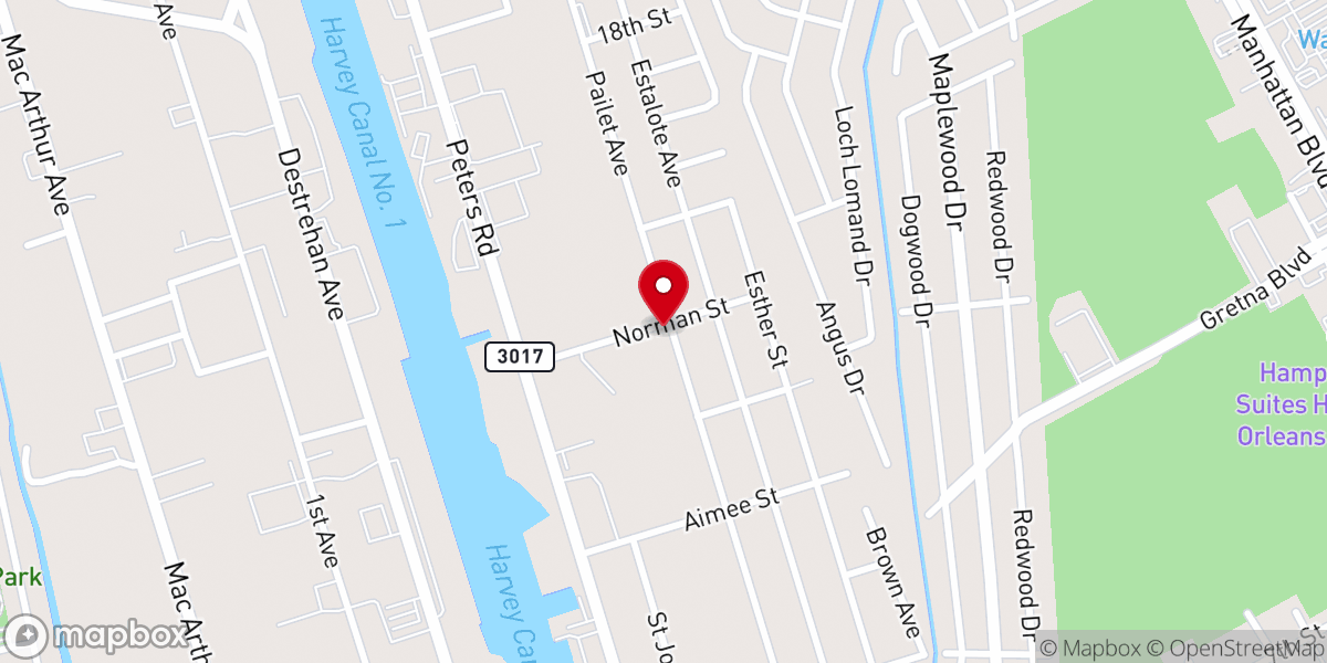 Map showing location of New Testament Baptist Bible