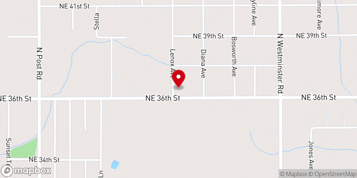 Map showing location of Disciples of Christ OKC