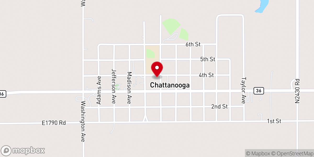 Map showing location of Community Presbyterian Church