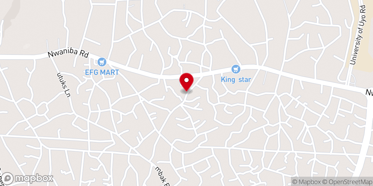 Map showing location of RCCG El-Gibbor Parish
