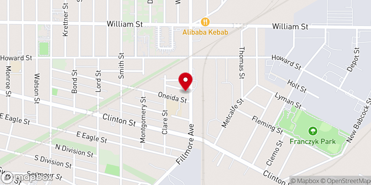 Map showing location of St. Nicholas Ukrainian Catholic Church