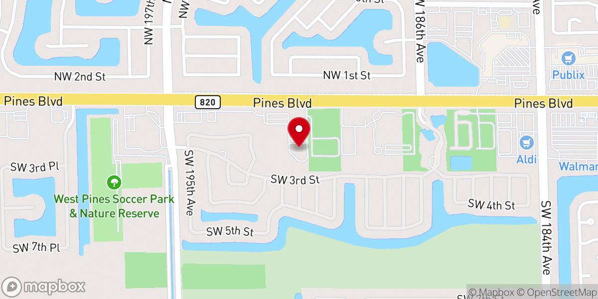 Map showing location of St. Edward Catholic Parish