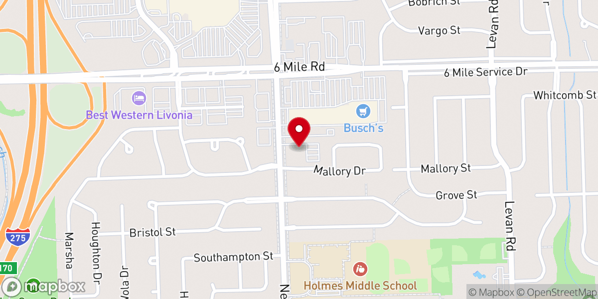 Map showing location of St. Timothy Presbyterian Church