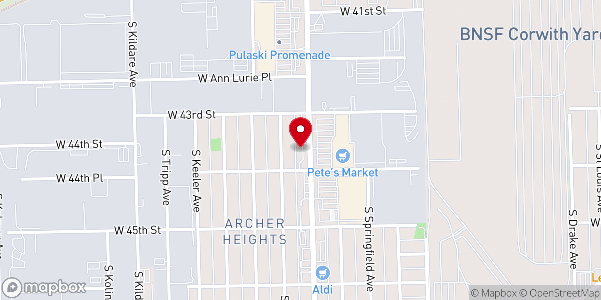 Map showing location of City Pentecostal Church