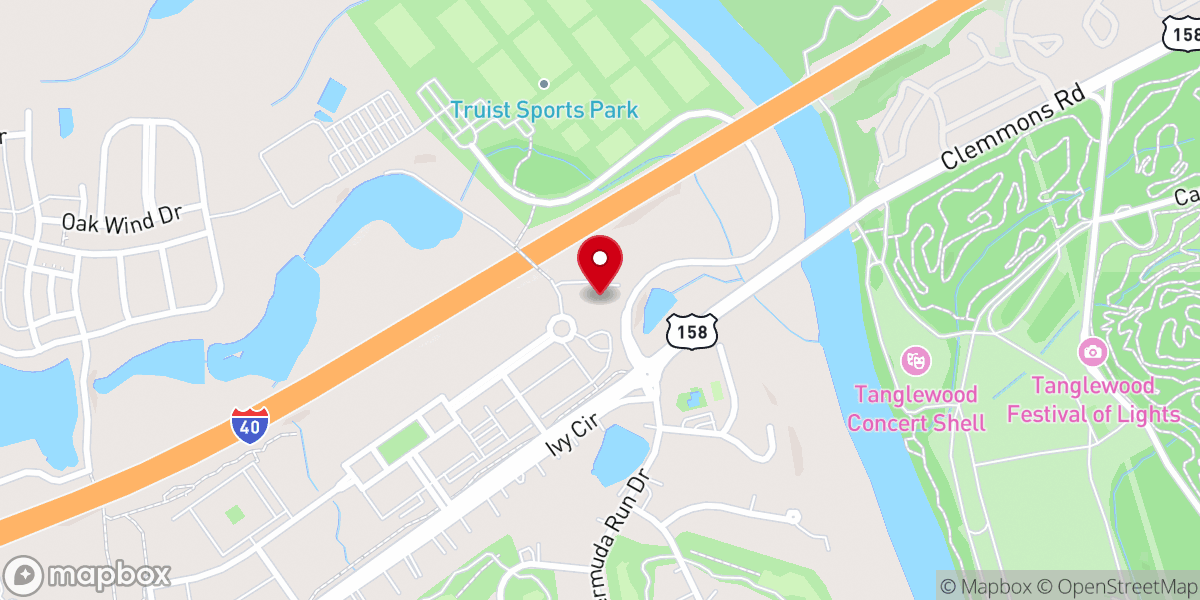 Map showing location of Church of the Good Shepherd East Davie County Inc