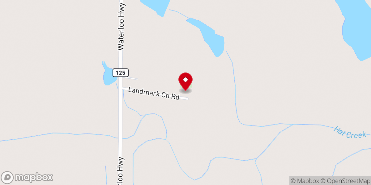 Map showing location of Landmark Missionary Baptist Church