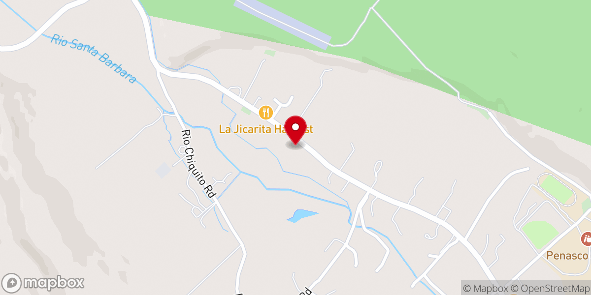 Map showing location of Potter's House Penasco