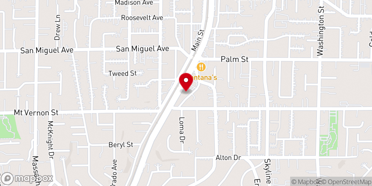 Map showing location of North Park Apostolic Church