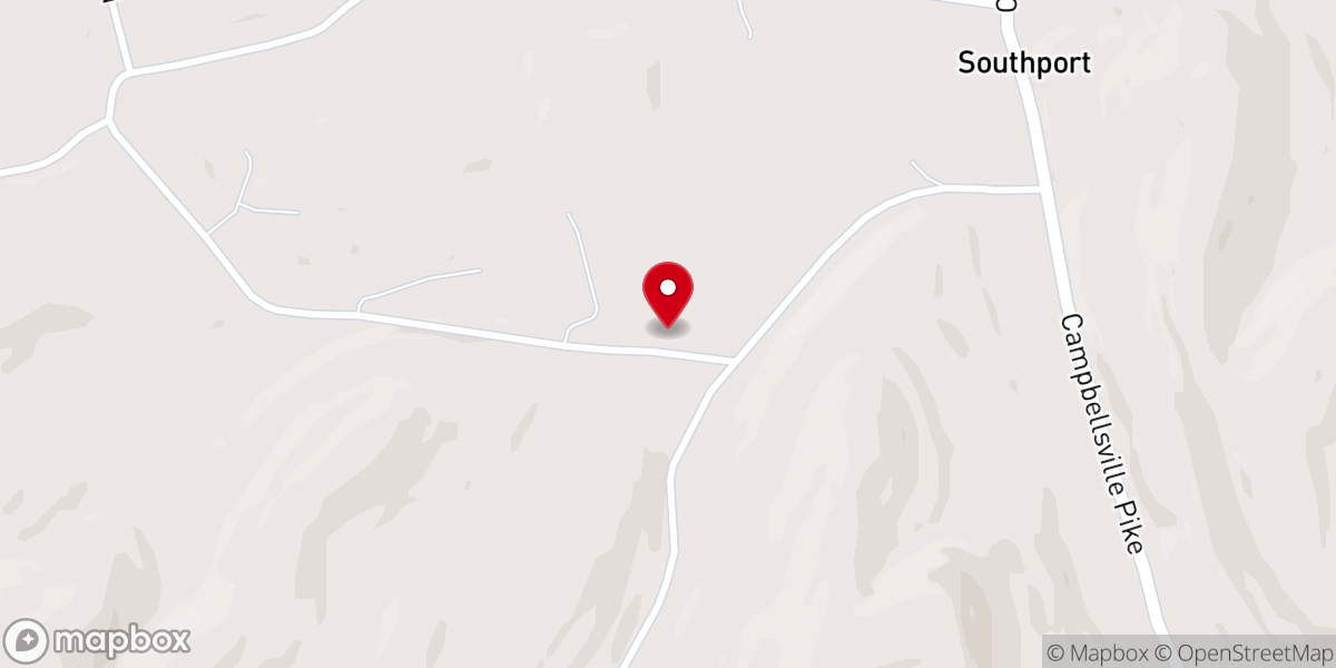 Map showing location of Bethel Church of Christ