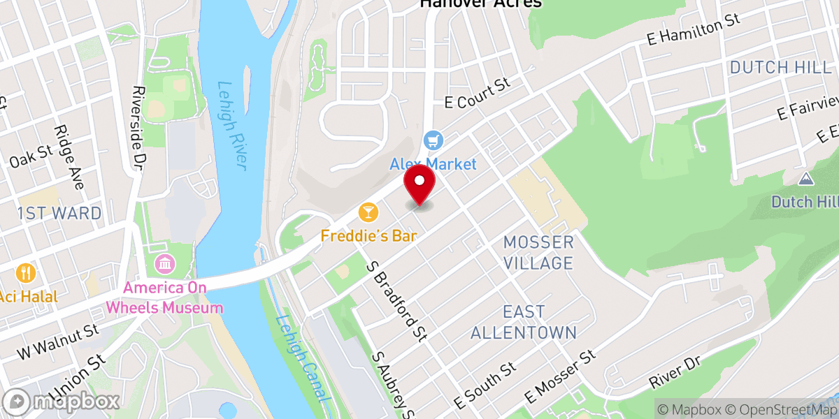 Map showing location of Word of Faith Church COGIC