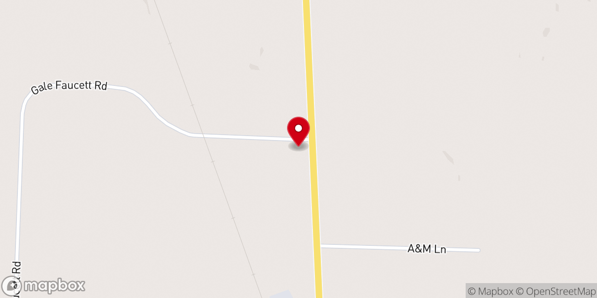 Map showing location of New Jerusalem Primitive Baptist Church
