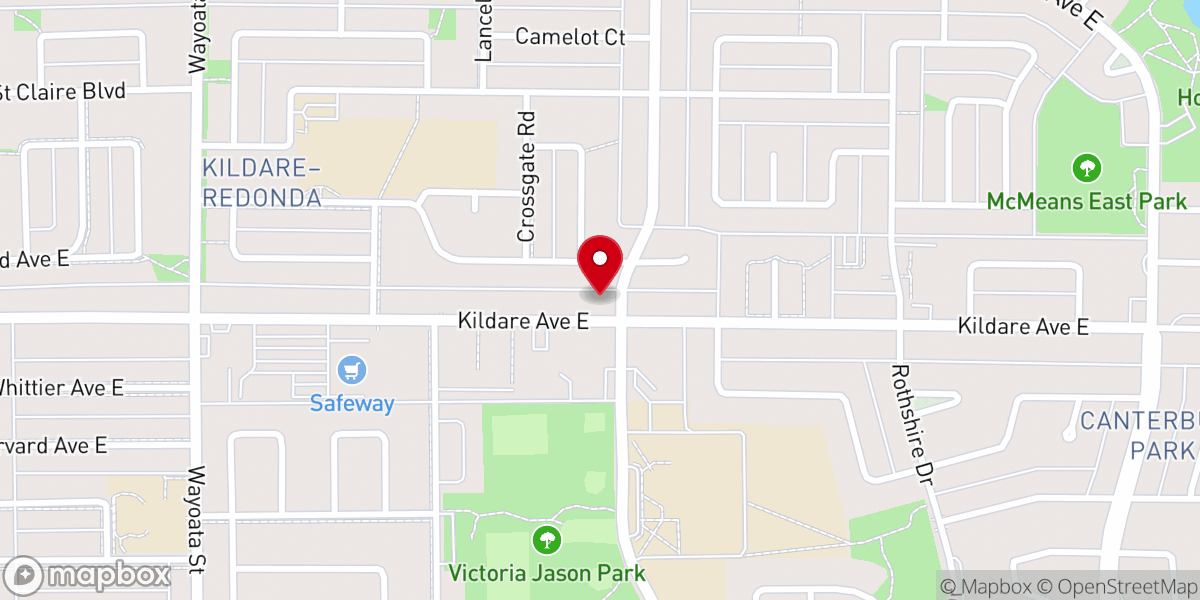 Map showing location of Park City Gospel Church