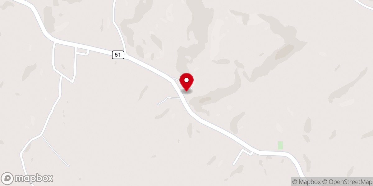 Map showing location of New Salem Baptist Church Marble Hill