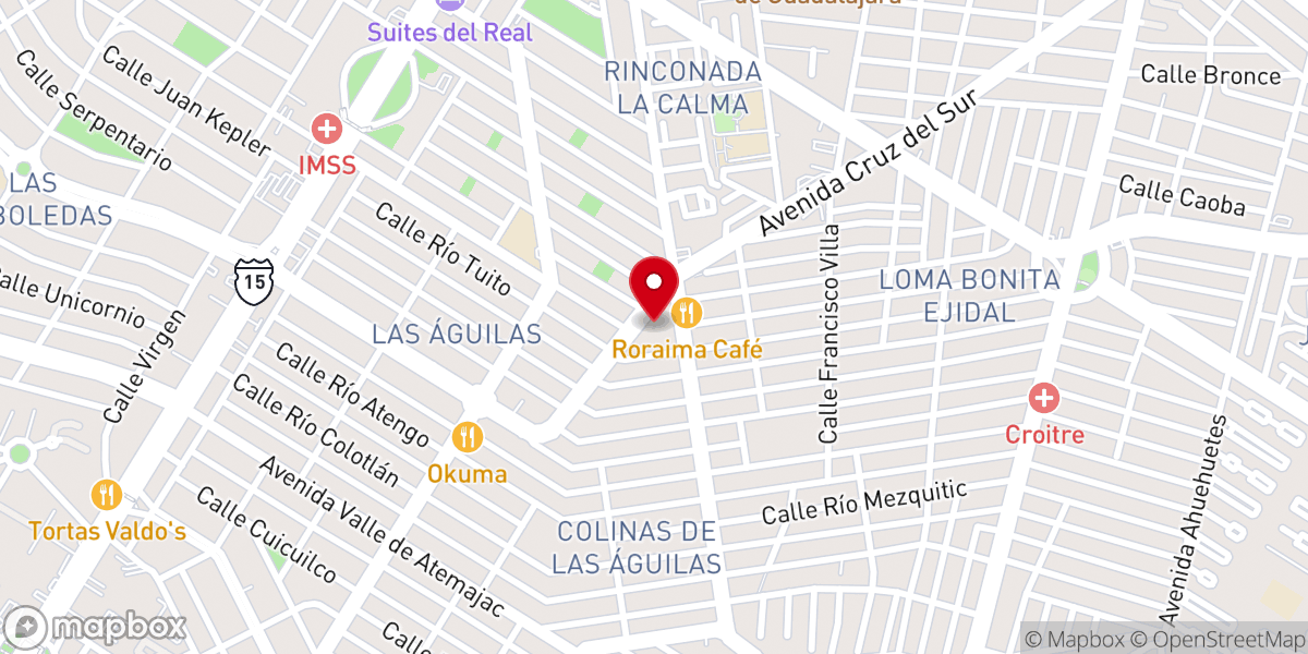 Map showing location of Parroquia de Santa Rosa de Lima