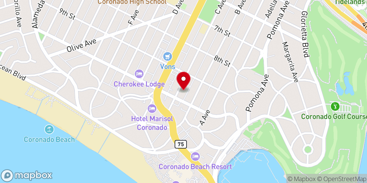 Map showing location of Graham Memorial Presbyterian Church
