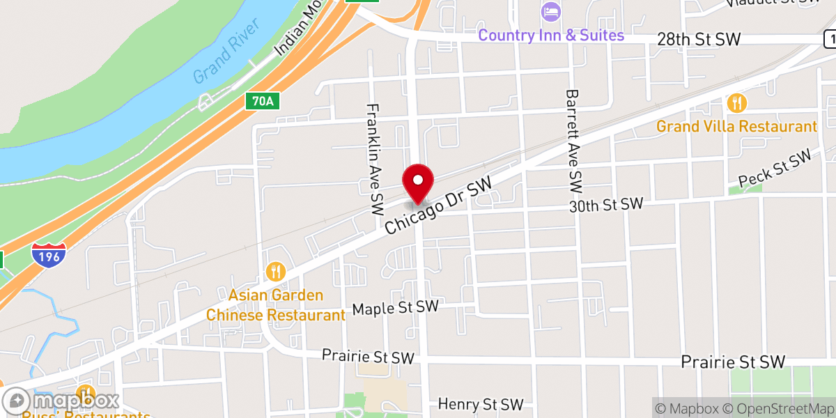 Map showing location of Eternal Word Church