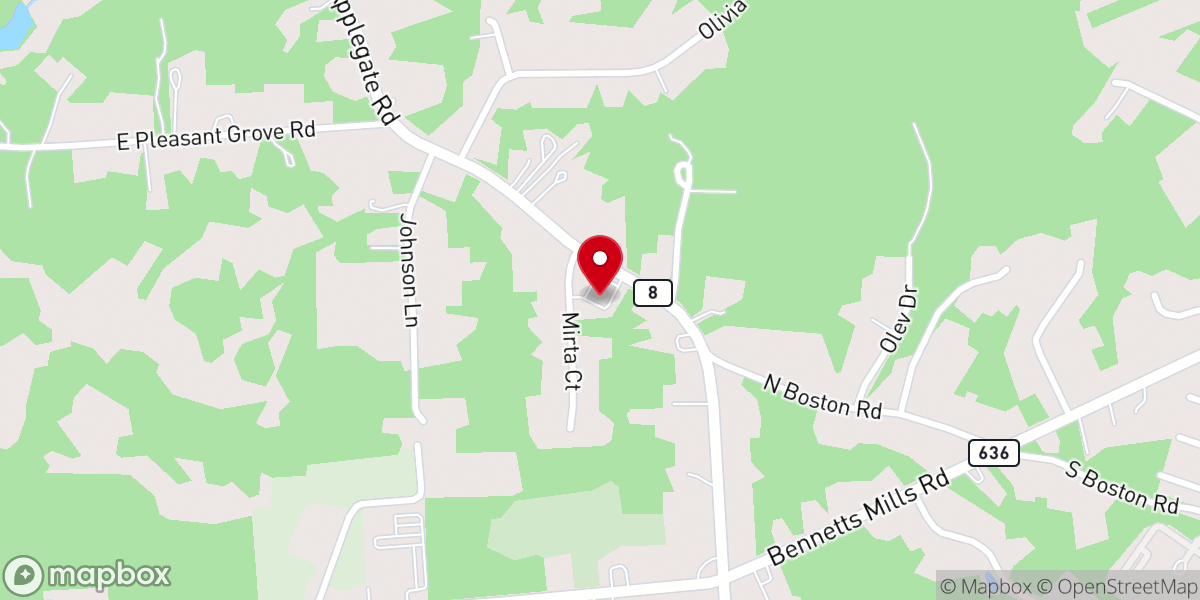 Map showing location of Canaan Christian Church