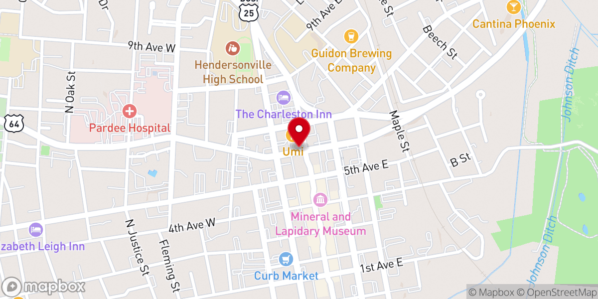 Map showing location of Trinity Church International-hendersonville In