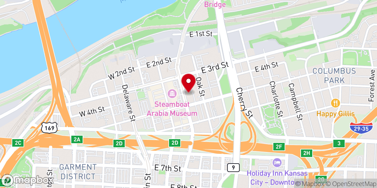 Map showing location of Center Church