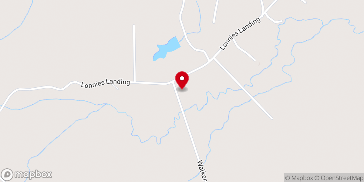 Map showing location of Bob Baptist Church