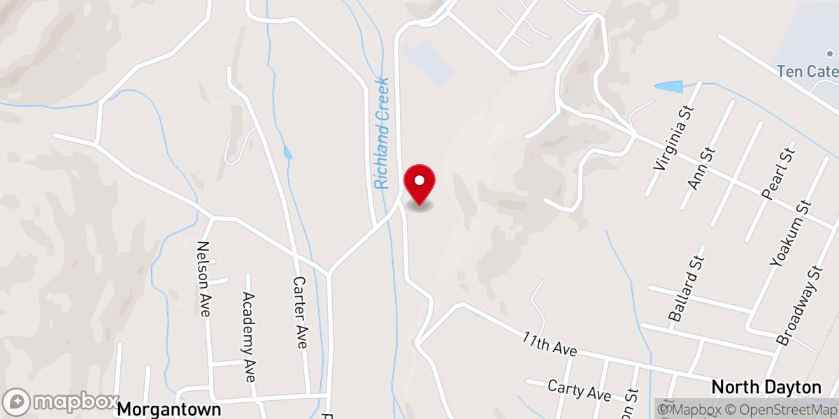 Map showing location of Abounding Grace Ministries