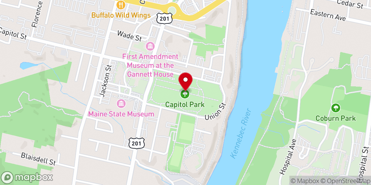 Map showing location of Capitol Park