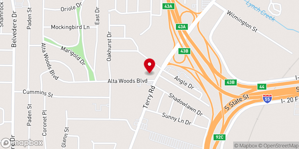 Map showing location of New Dimensions International Church