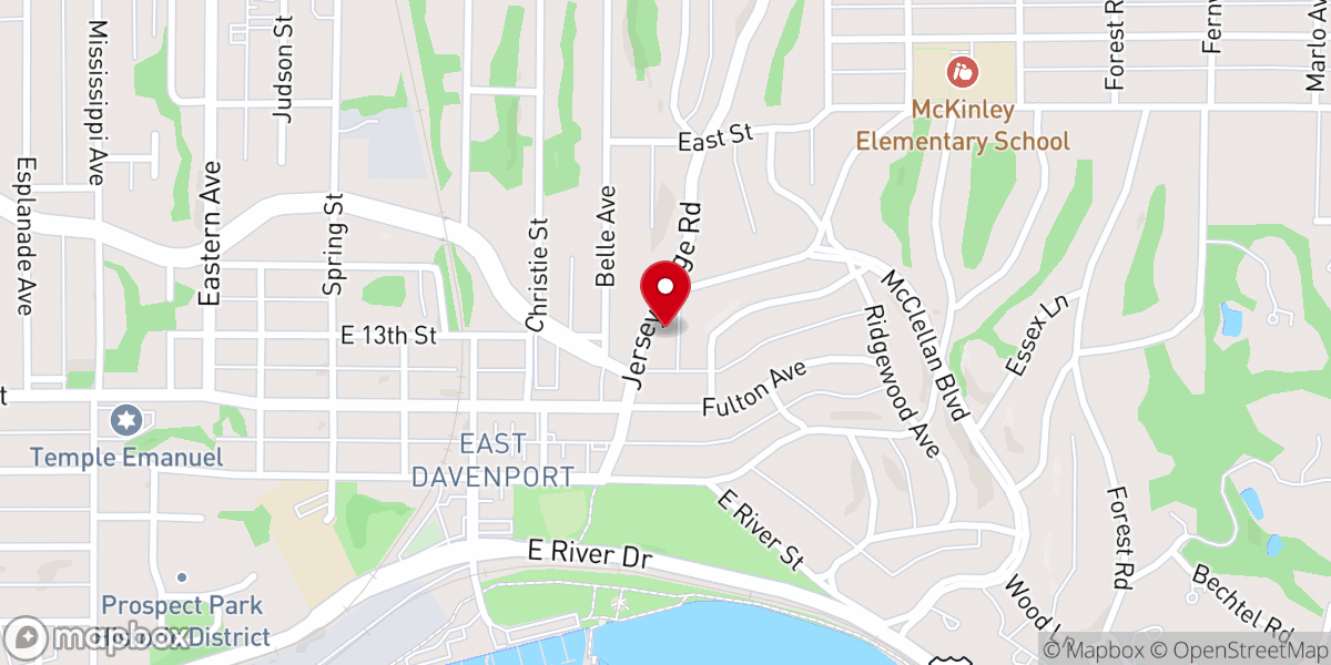 Map showing location of Religious Supply Center Inc