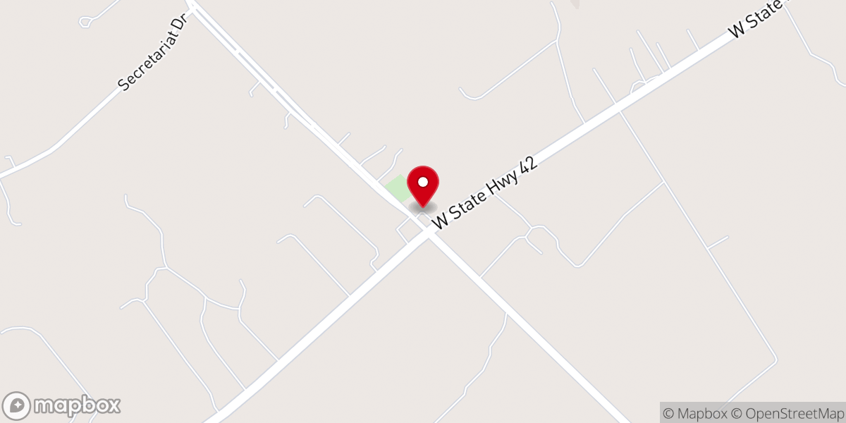 Map showing location of Shiloh United Methodist Church