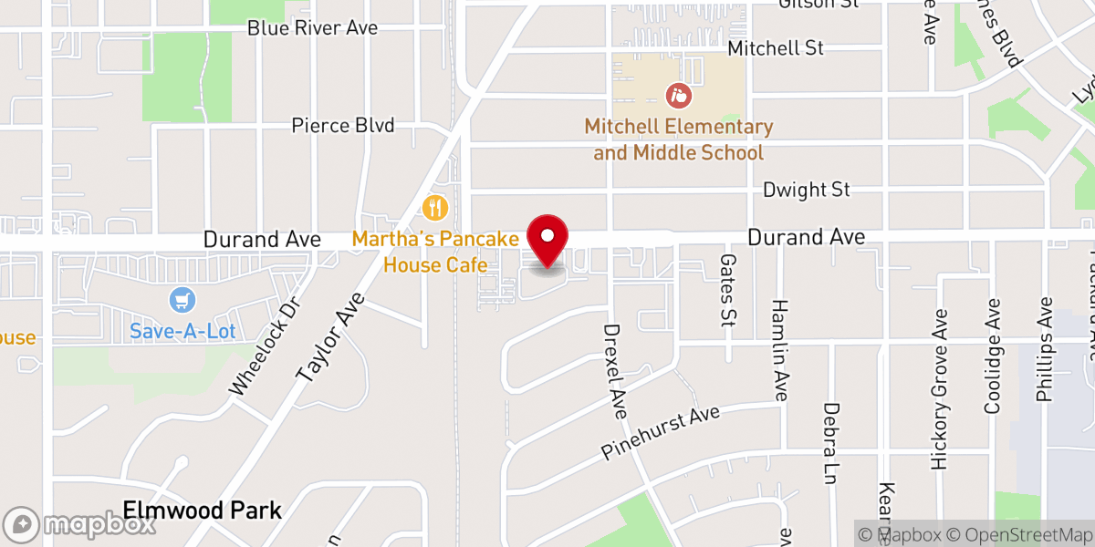 Map showing location of Greater New Birth Church- Racine