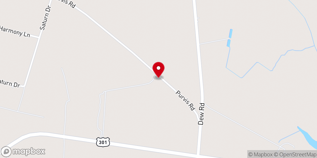 Map showing location of Providence AME Zion Church