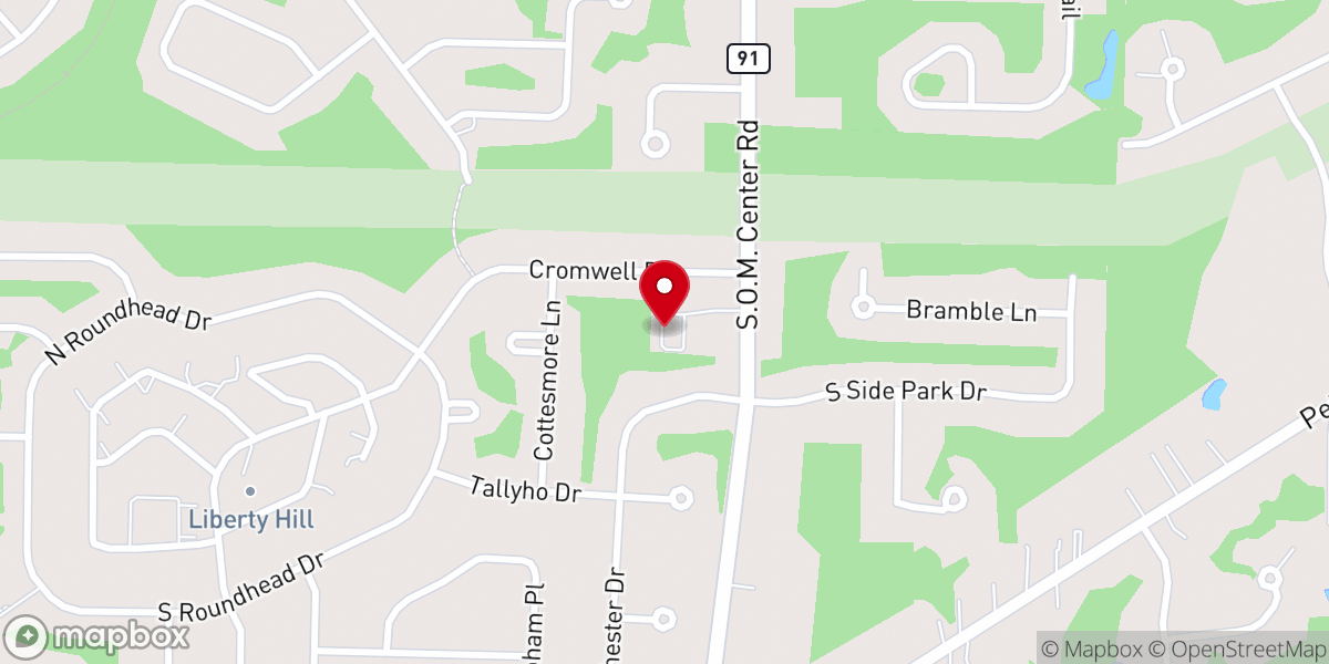 Map showing location of Our Redeemer Lutheran Church