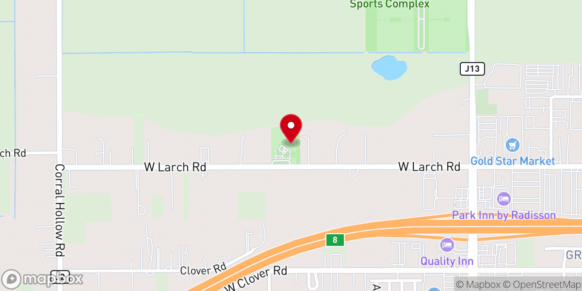 Map showing location of Larch Clover Park