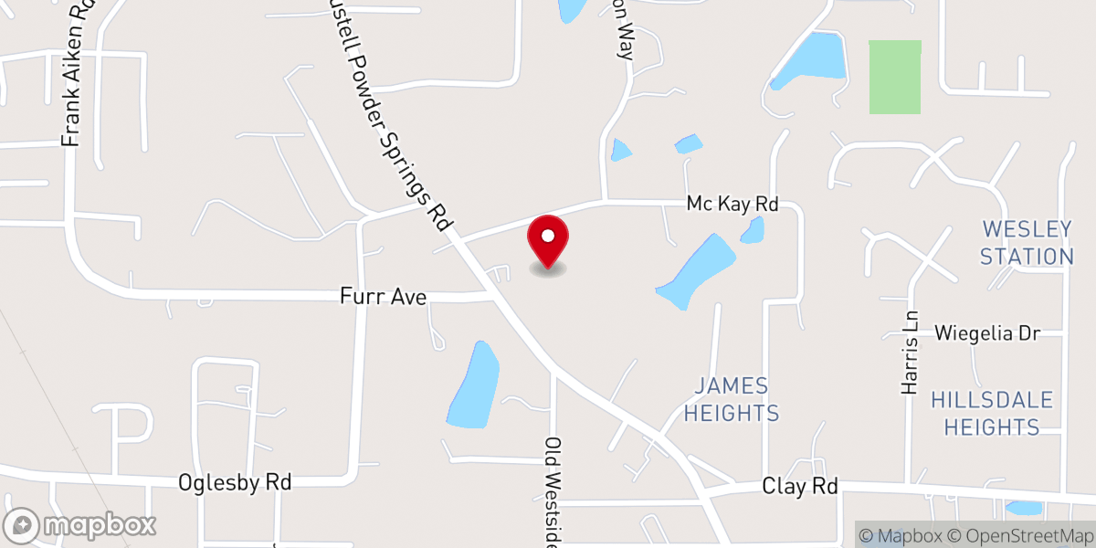 Map showing location of ETM Church