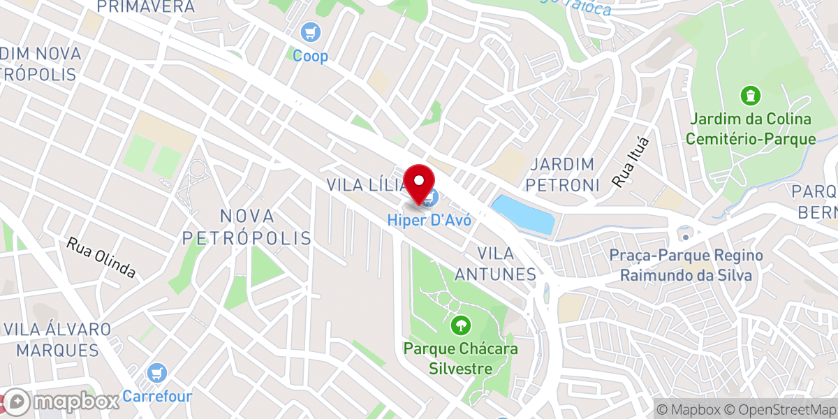 Map showing location of Igreja Pentecostal Jesus Cristo é Luz dos Homens