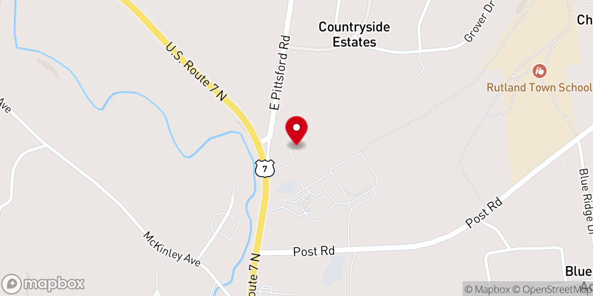 Map showing location of Mill Village Chapel