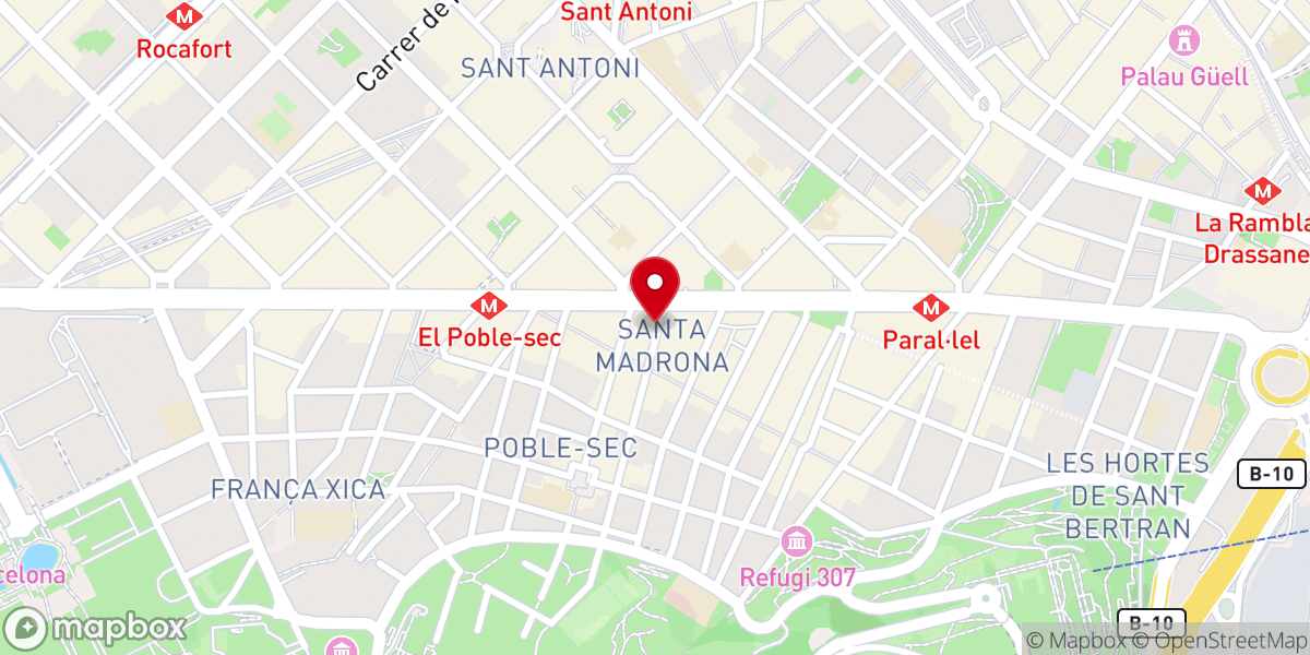 Map showing location of Iglesia evangélica Cuerpo de Cristo