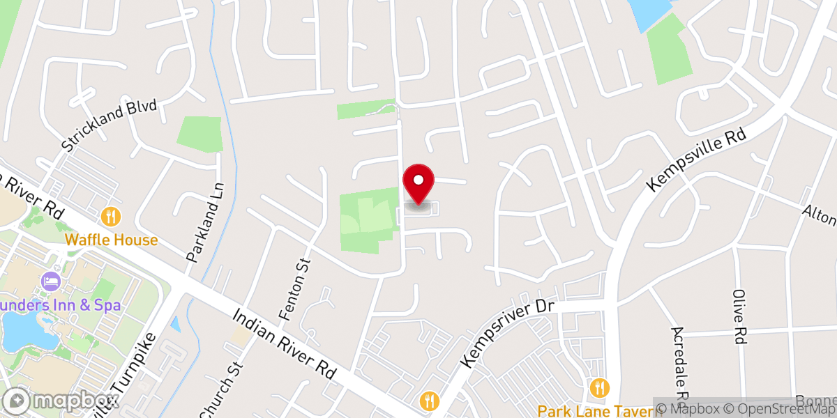Map showing location of Iglesia Casa De Restauracion