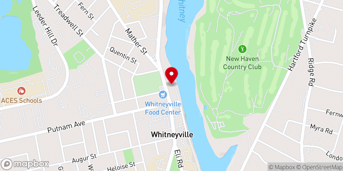 Map showing location of Vineyard Christian Fellowship