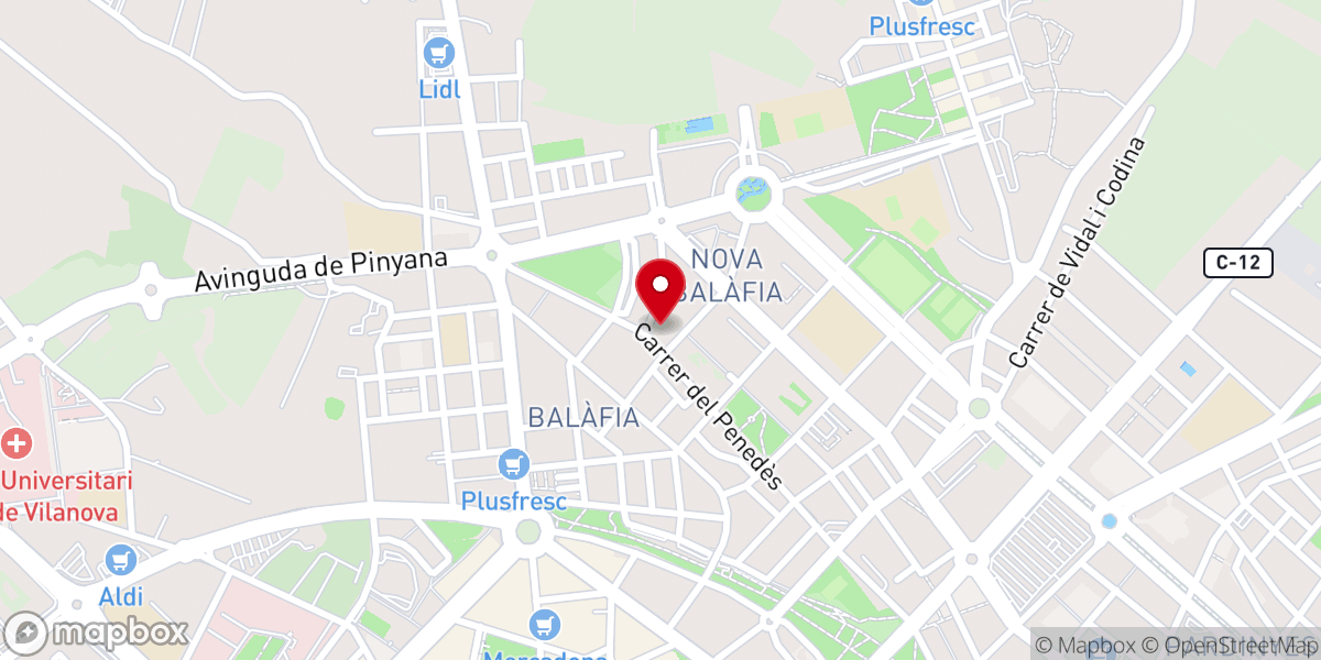 Map showing location of Parroquia San Antonio María Claret